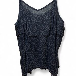 Torrid Black cheetah Print cami Top